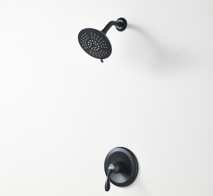 Hochwertiger Duschhahn, Badezimmer, schwarzer Duschkopf und Wasserhahn-Set für die Badewanne