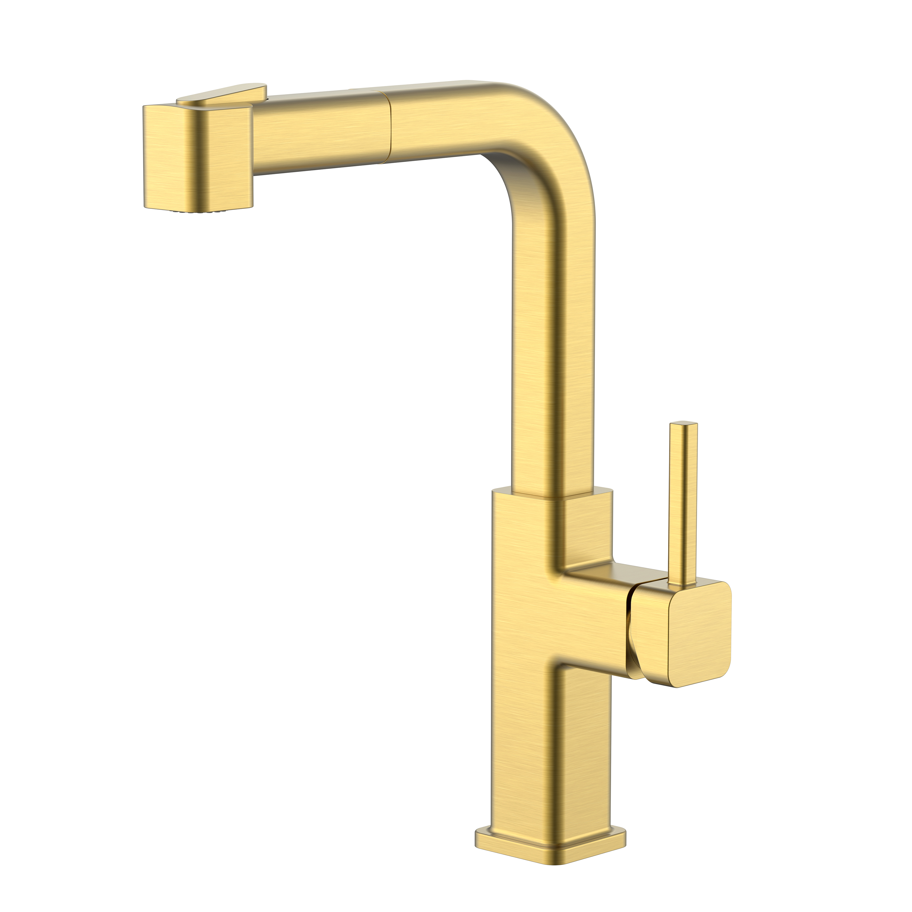 Neueste quadratische Küchenarmatur Gold Küchenarmaturen ziehen moderne Küchenarmatur heraus