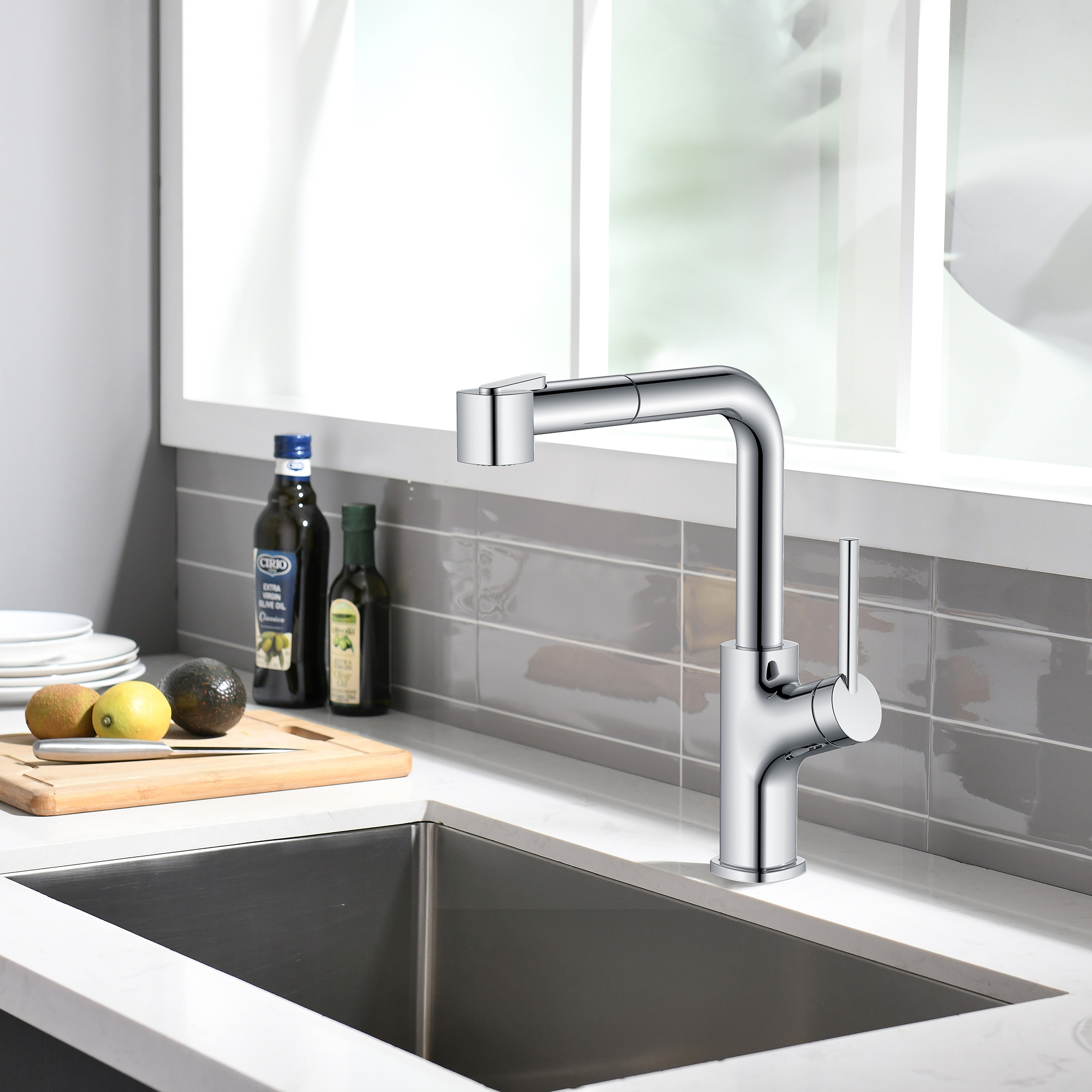 Ausziehbarer Küchenarmatur aus Chrom Beste Küchenarmaturen