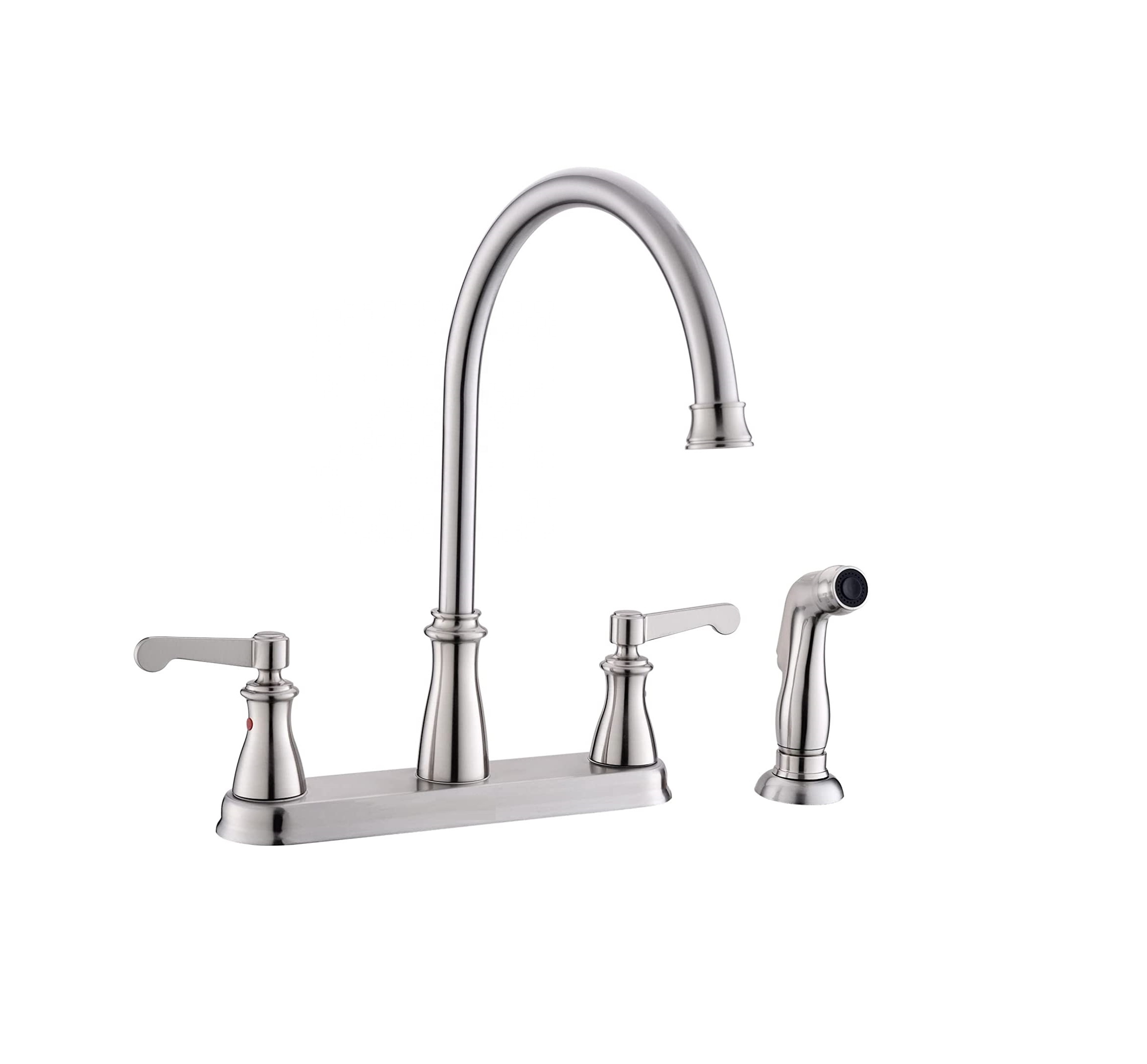 Antik Messing 3-Loch Wasserhahn Doppelgriff Küchenarmatur Küchenarmatur Wasserhähne