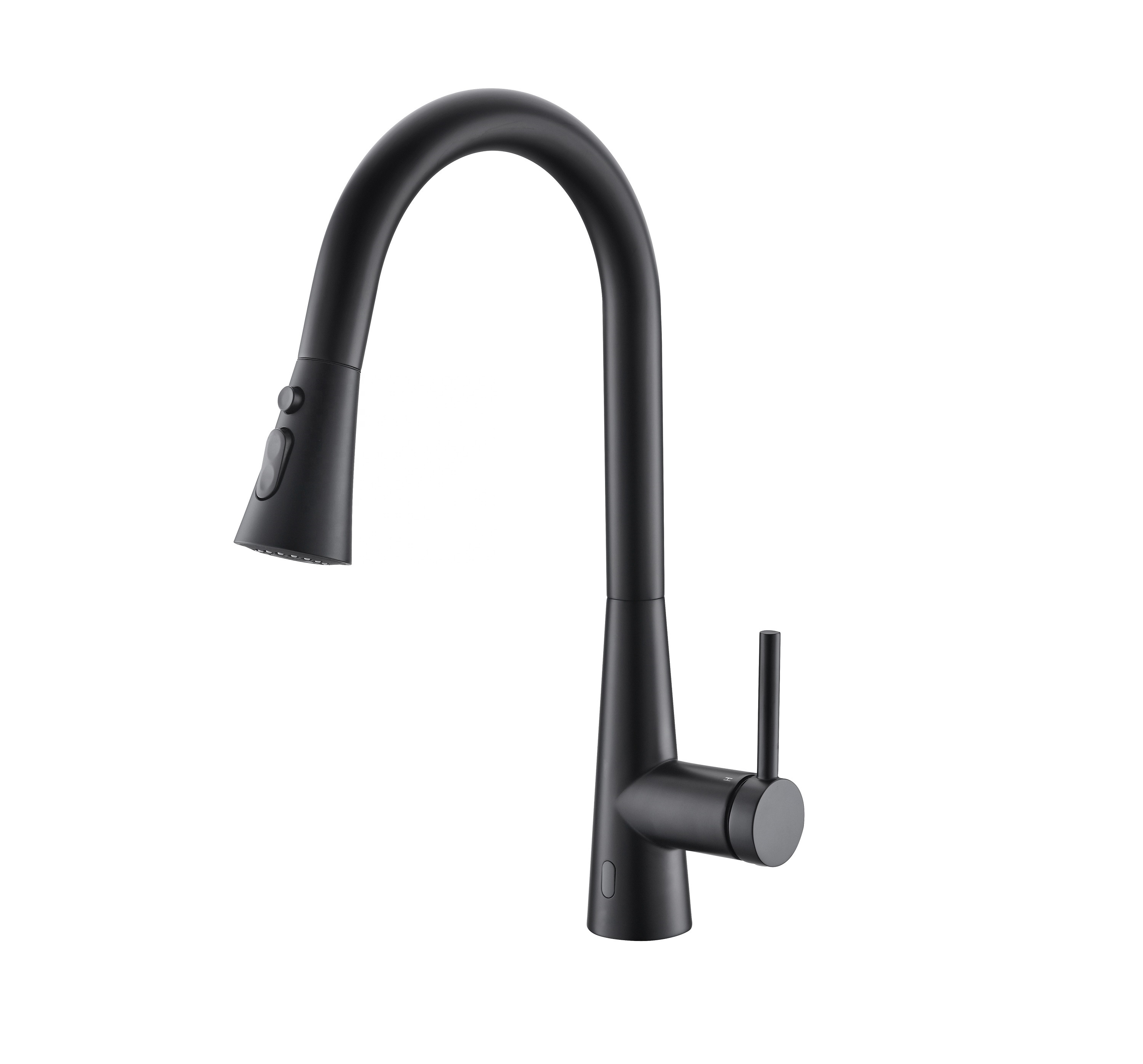 Moderner Wasserhahn Schwarz Smart Küchenarmatur Automatische Küchenarmaturen mit Pull Down Sprayer Schwarz