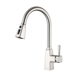 Quadratischer Küchenarmatur Moderner Küchenarmatur aus gebürstetem Nickel