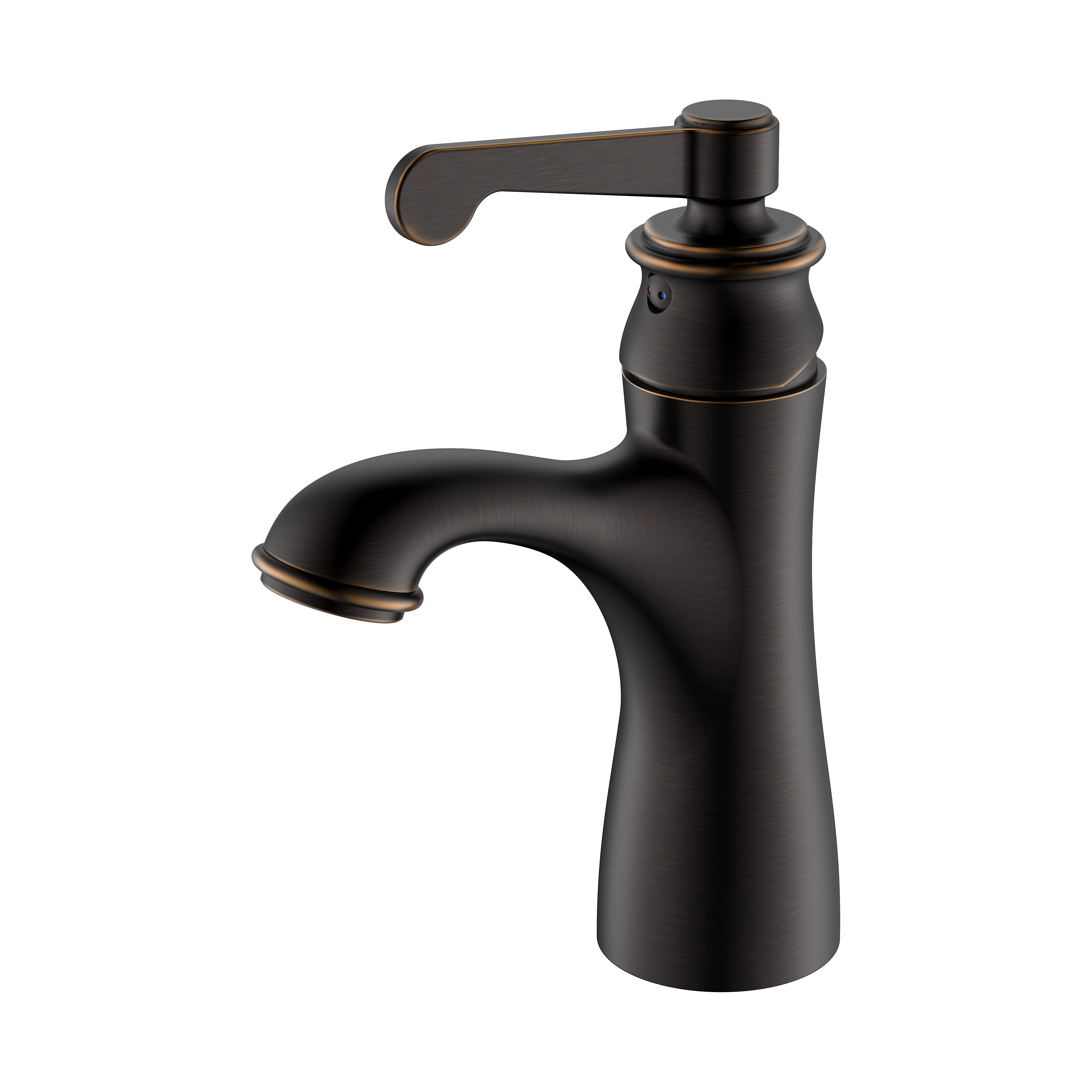 Badezimmerarmaturen Einhebelmischer aus gebürstetem Gold Badezimmer Luxus-Badezimmerarmaturen