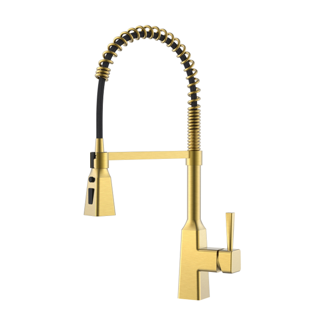 Einhand-Küchenarmatur Gold Küchenarmaturen Küchenarmatur herunterziehen