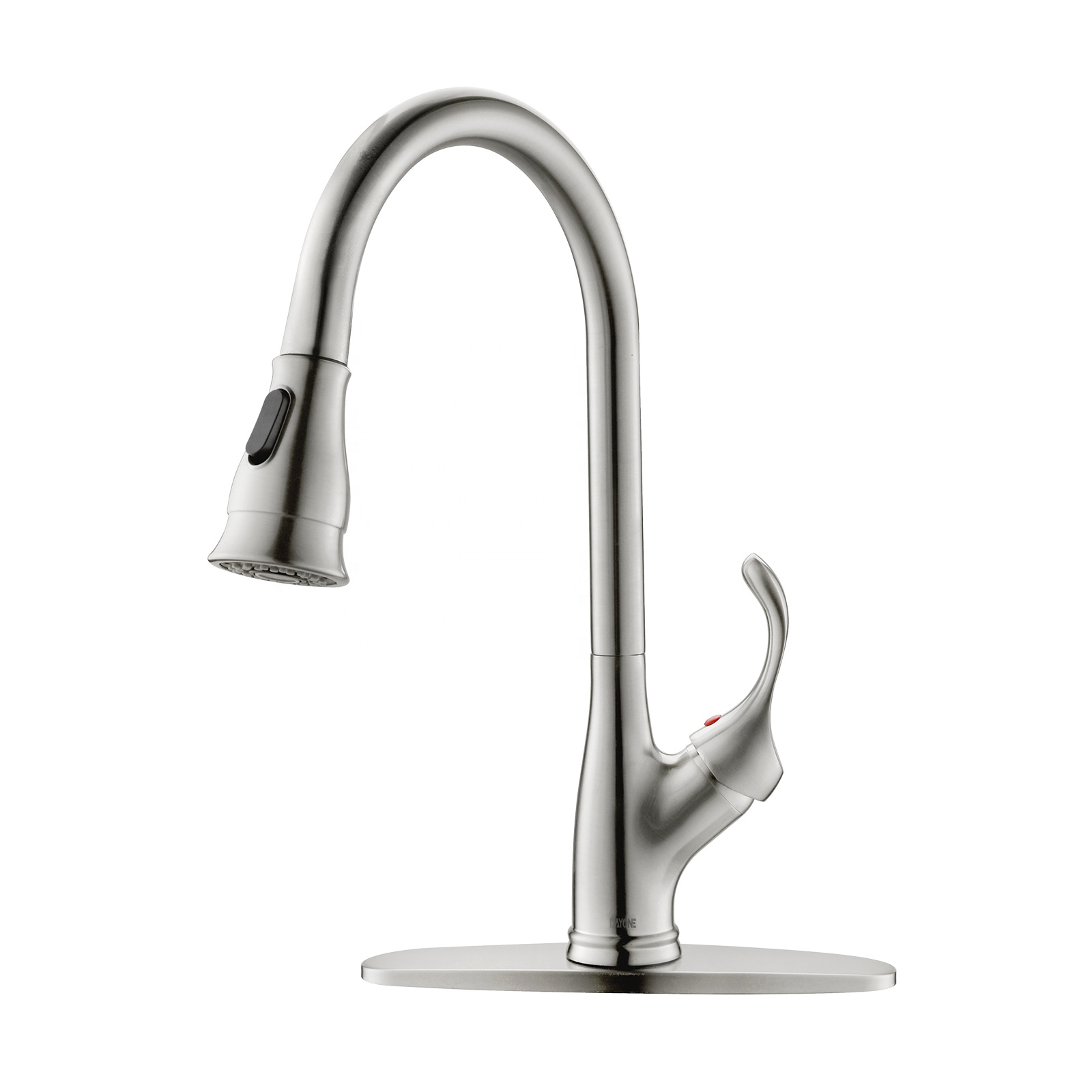 Küchenarmatur, 3-Wege-Wasserhahn, 2 Funktionen, gebürstetes Nickel, Premium-Küchenarmatur zum Herunterziehen